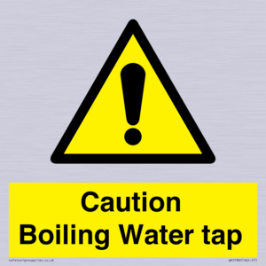 Caution Boiling Water Tap